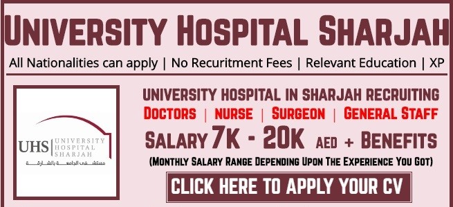 University Hospital Sharjah Careers