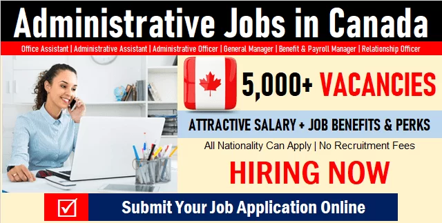 Administrative Jobs in Canada Admin Assistant to Officer and Administrator Careers and Job Vacancies e1653994973917