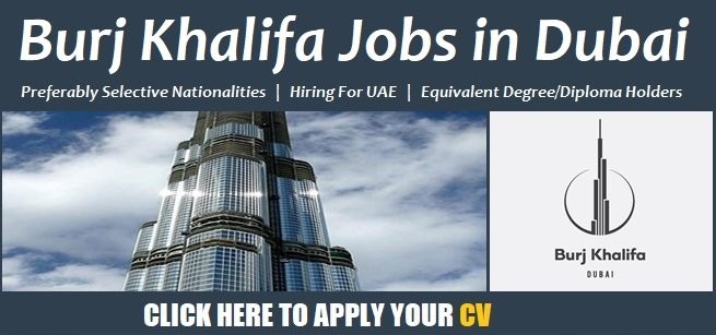 Burj Khalifa Careers Announced Latest Hotel Vacancies