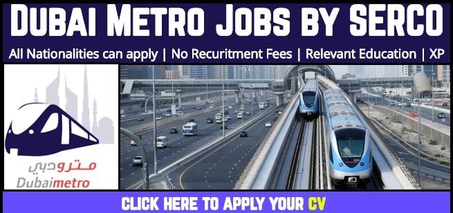 Dubai Metro Jobs Careers Latest Vacancies In UAE