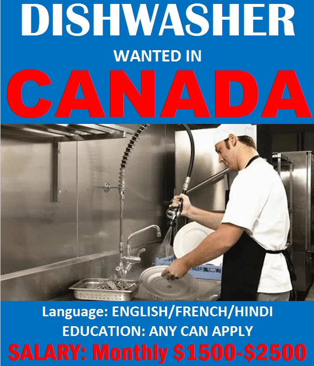 Dishwasher Jobs in Canada Part Time and Weekend Jobs in Toronto Calgary e1655362067198