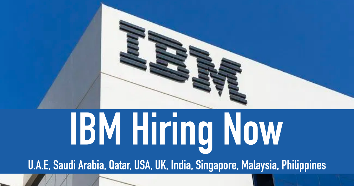Latest list of IBM Jobs 2022 – Apply Now