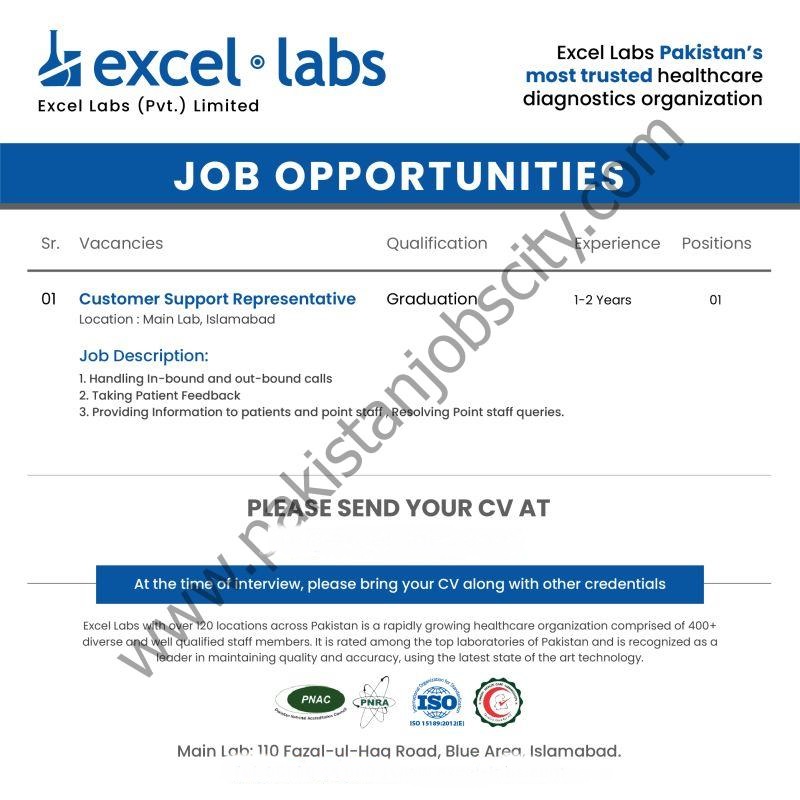 Excel Labs Jobs 28 Nov 2023