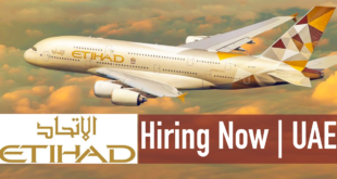 Etihad Airways Careers 2024: Abu Dhabi (Multiple Vacancies)