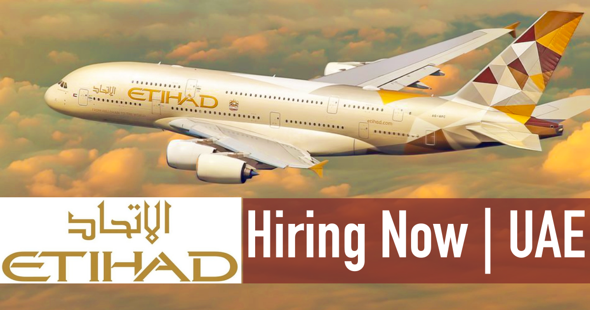 Etihad Airways Careers 2024: Abu Dhabi (Multiple Vacancies)