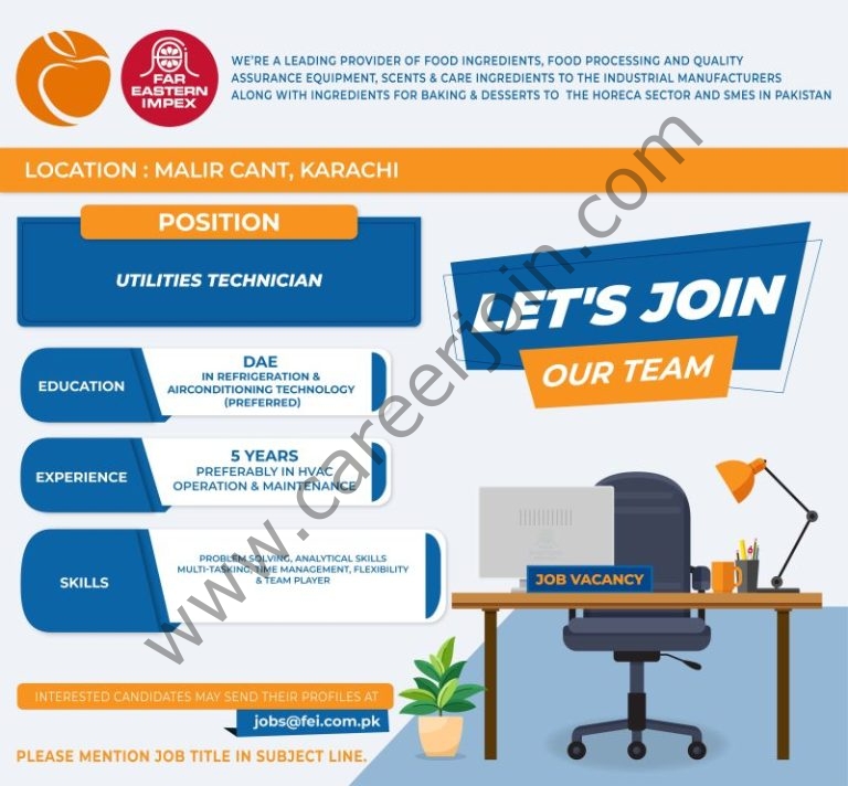 Far Eastern Impex Pvt Ltd Jobs Utilities Technician HVAC 4 FAr Eastern Impex 768x712 2