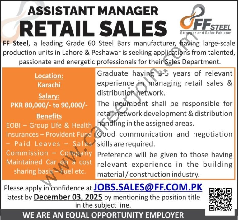 FF Steel Jobs Assistant Manager Retail Sales 4 FF Steel 6 768x707 1