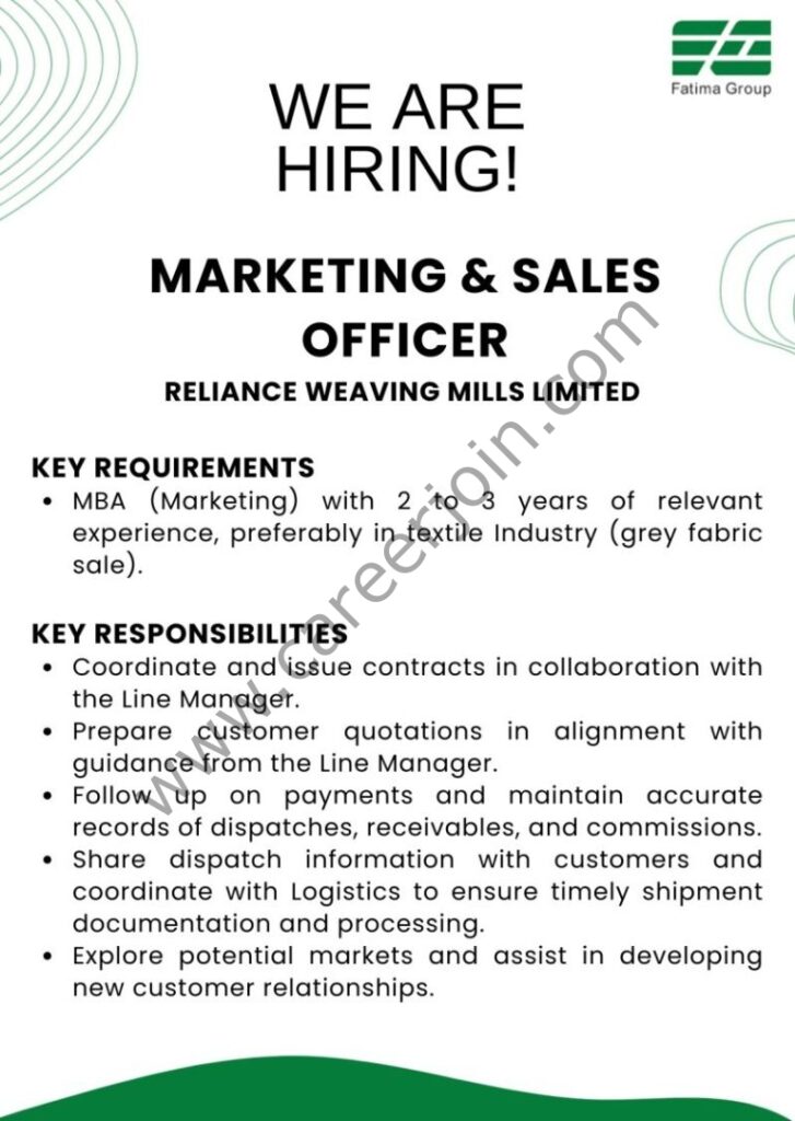 Fatima Group Jobs Marketing & Sales Officer 4 Fatima Group 6 768x1082 1