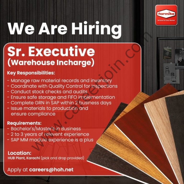 House of Habib Jobs Senior Executive (Warehouse Incharge) 4 Formite 768x768 1