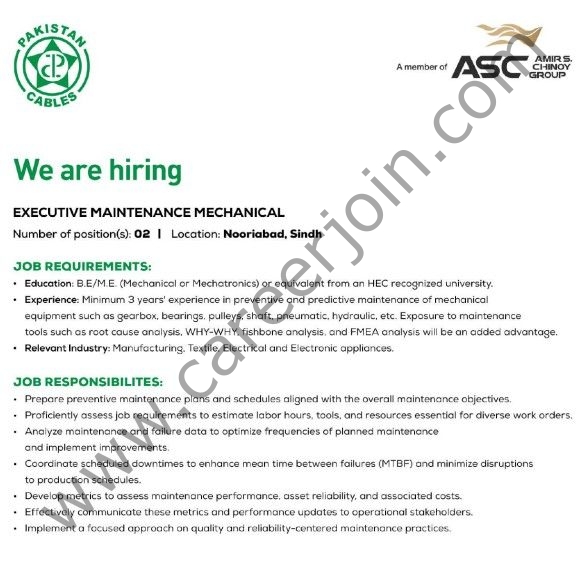 Pakistan Cables Limited Jobs November 2025 5 Pakistan Cables 1