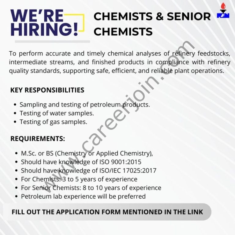 National Refinery Limited NRL Jobs Chemist and Senior Chemist 4 NRL 768x768 1