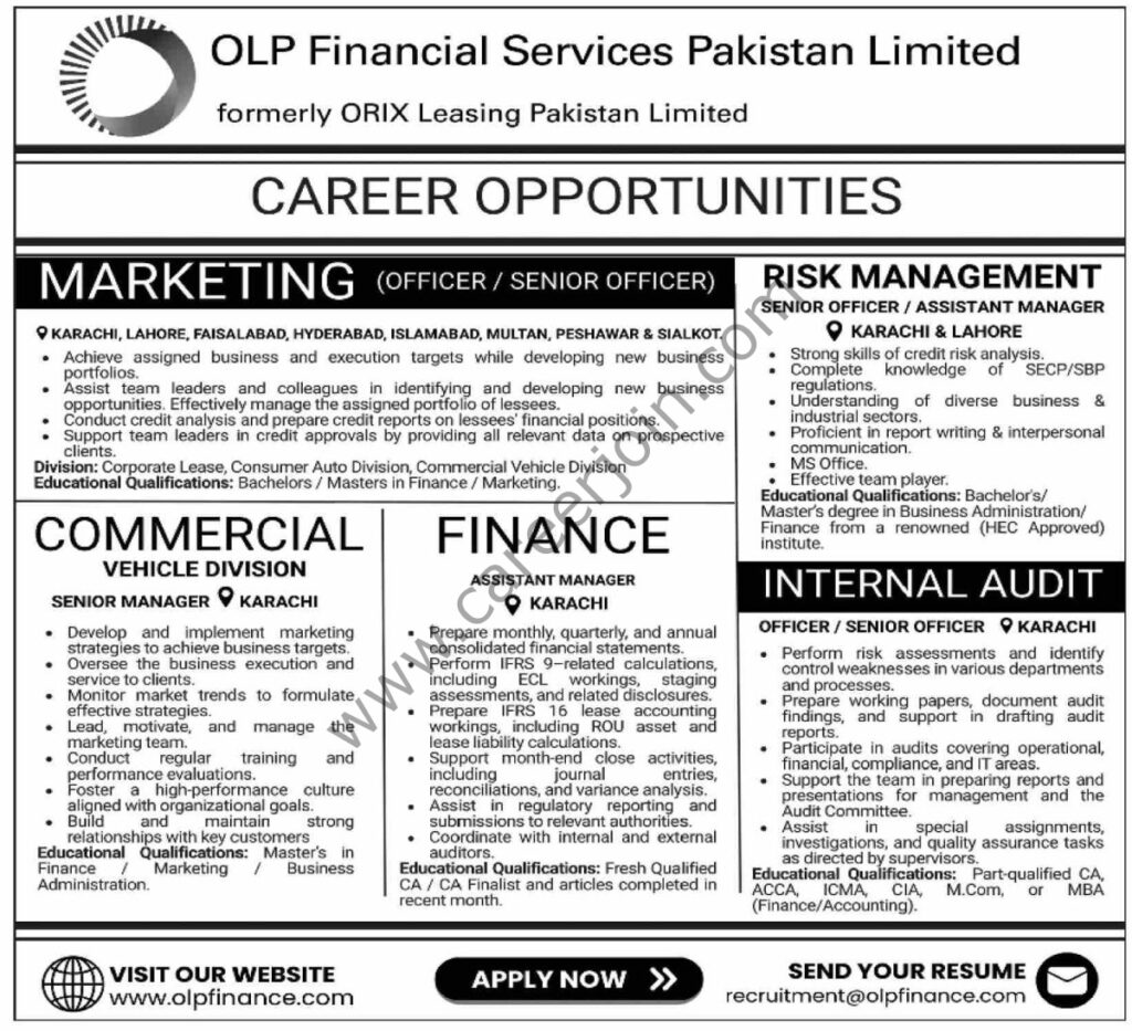 OLP Financial Services Pakistan Ltd Jobs 30 November 2025 Dawn 1200x1093 1