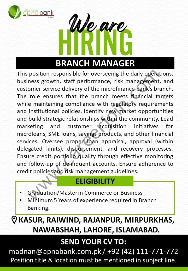 APNA Microfinance Bank