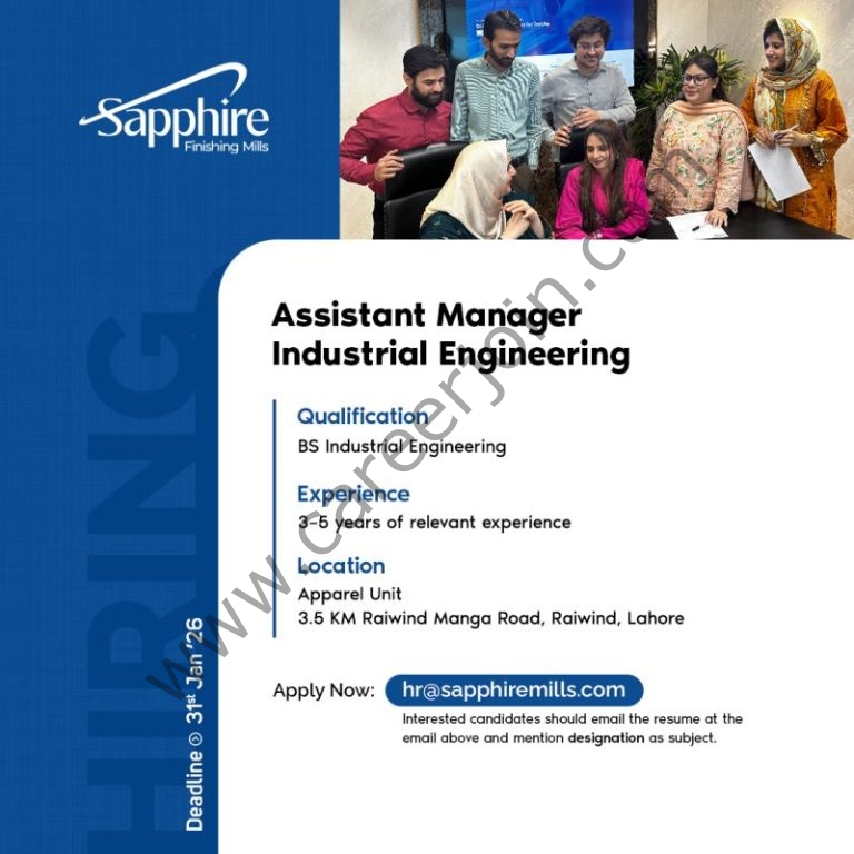 Sapphire Finishing Mills Jobs February 2026 4 Sapphire Finishing Mills 3 768x768 1