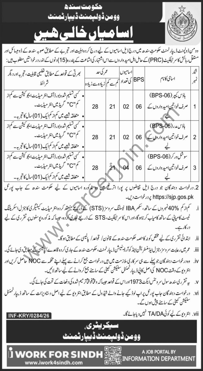 Women Development Department Jobs 27 January 2026 Express 656x1200 1