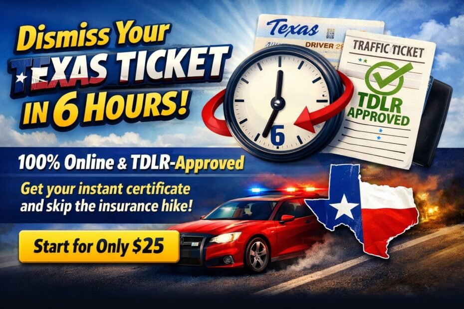 Online Texas Driving Safety Course on Laptop Screen