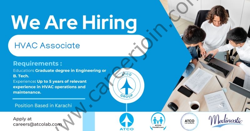 ATCO Laboratories Jobs HVAC Associate 4 ATCO Laboratories