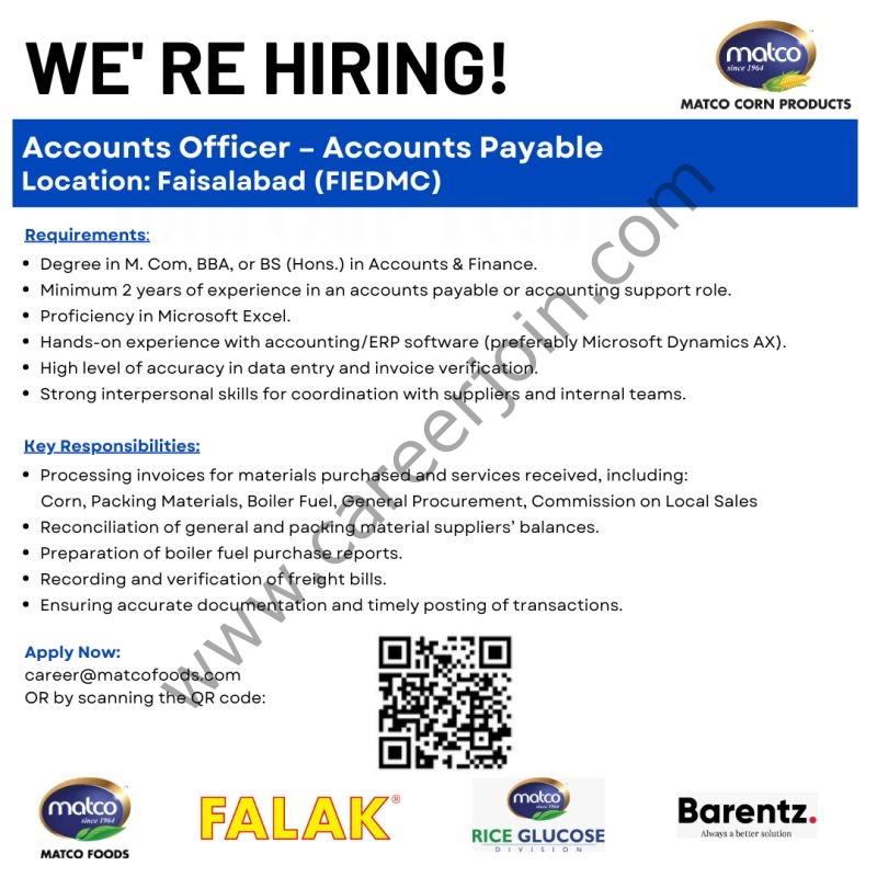 Matco Food Limited Jobs Accounts Officer 4 MAtco Foods 1