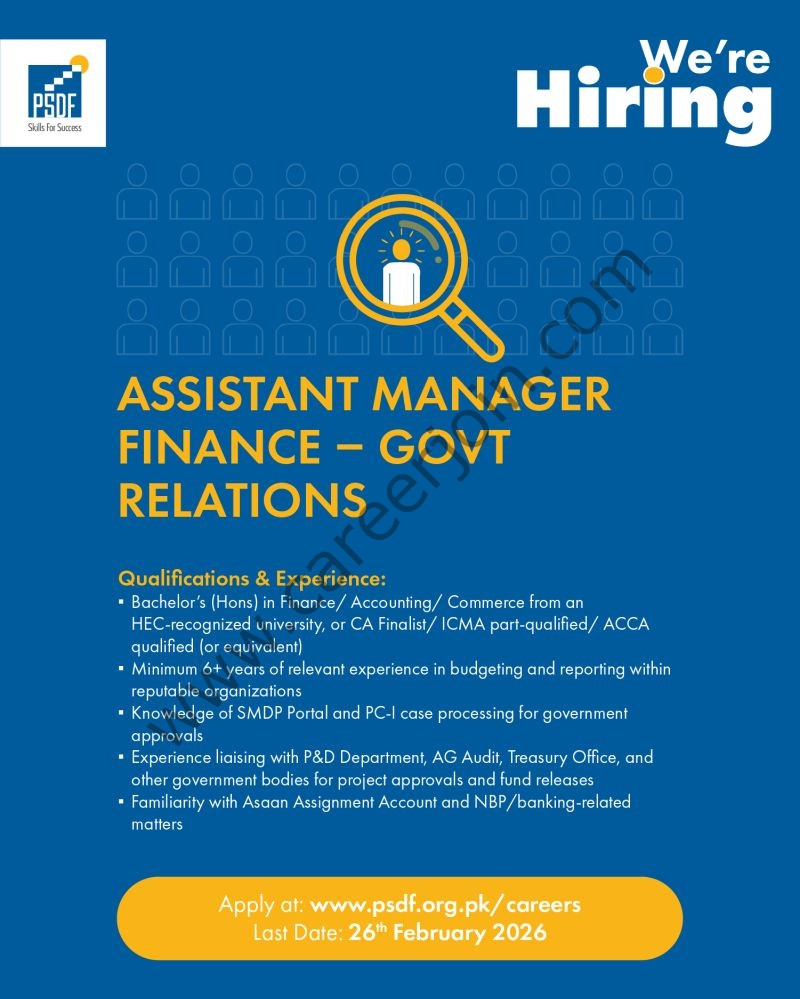 Punjab Skill Development Funds Jobs February 2026 5 PSDF