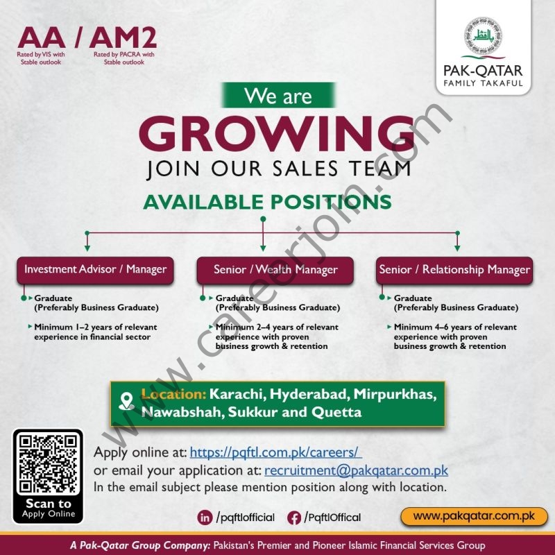 Pak Qatar Family Takaful Jobs February 2026 4 Pak Qatar Takaful