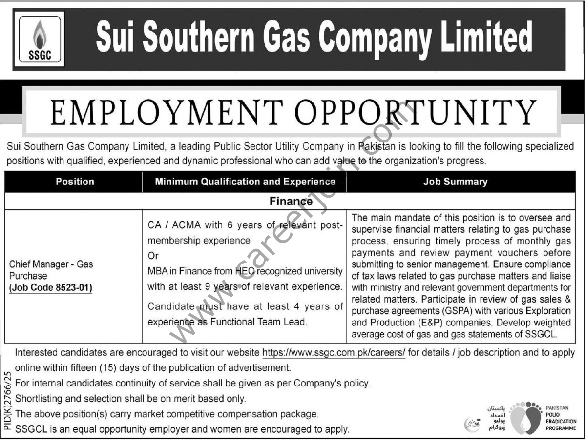 Sui Southern Gas Co Ltd SSGC Jobs 14 February 2026 Express Tribune 1200x916 1