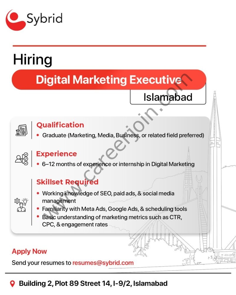 Sybrid Pvt Ltd Jobs Digital Marketing Executive 4 Sybrid Pvt Ltd 1