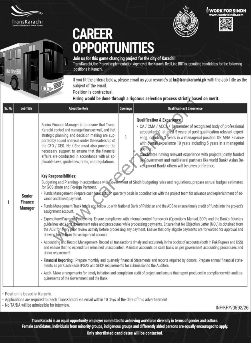 Trans Karachi Jobs Senior Finance Manager 4 Trans Karachi Jobs 18 February 2026 Express 879x1200 1