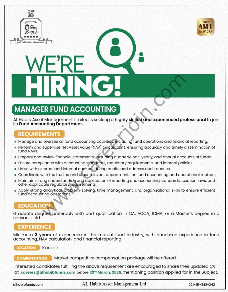 AL Habib Asset Management Limited Jobs March 2026 5 AL HAbib 1