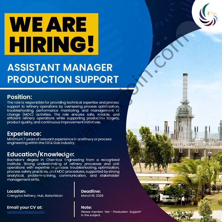 Cnergyico Pvt Ltd Jobs Assistant Manager Production Support 4 Cnergyico