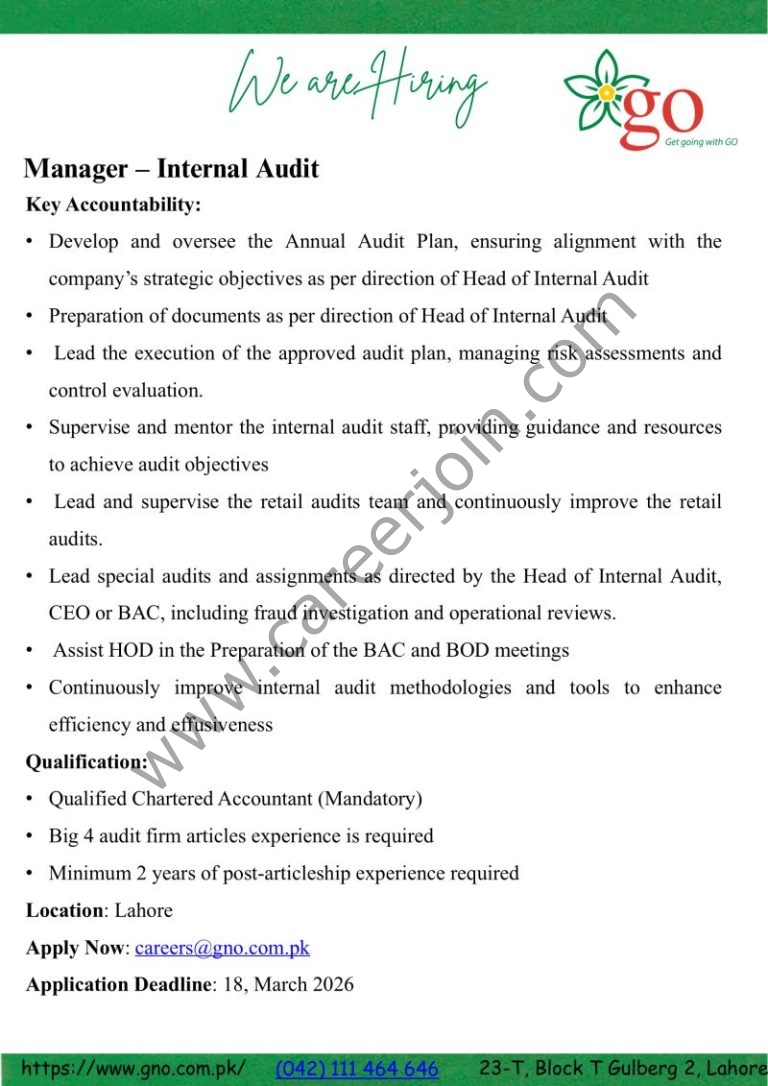 Gas & Oil Pakistan Ltd Jobs Manager Internal Audit 4 GO PAKistan 768x1086 1