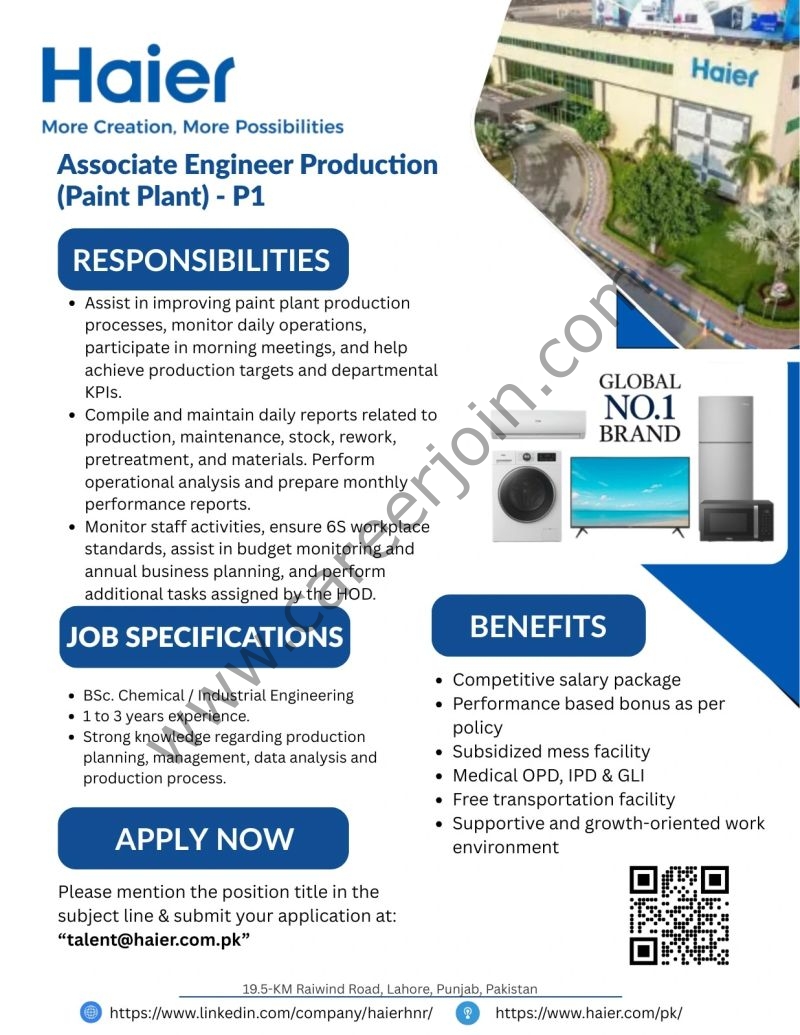 Haier Pakistan Jobs March 2026 4 Haier Pakistan 1