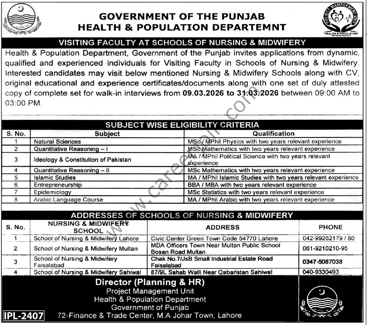 Health Population Department Govt of Punjab Jobs 08 March 2026 Express Tribune 1200x1065 1
