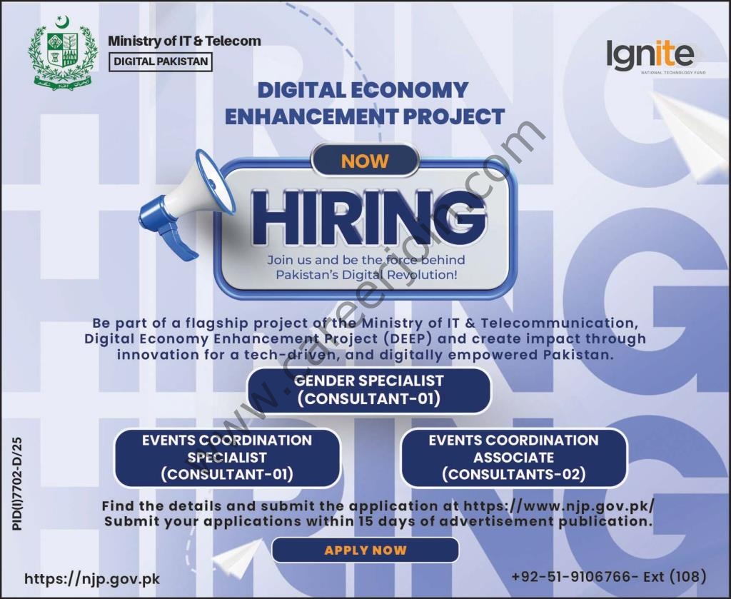 Ministry of IT Telecom Ignite Jobs 19 March 2026 Express 1