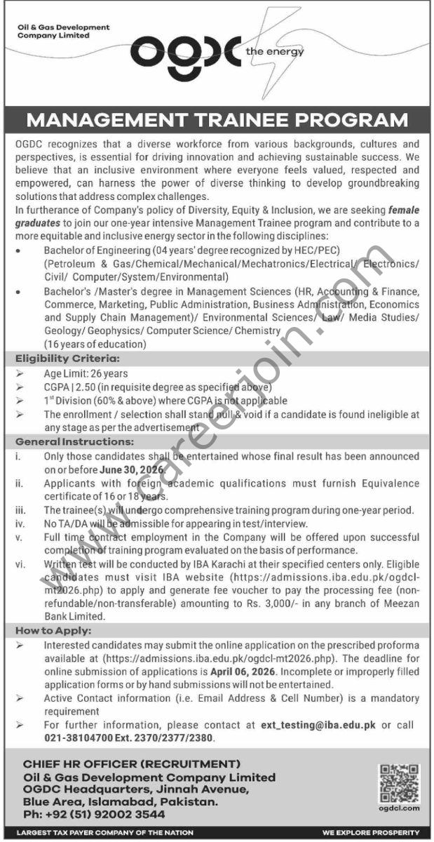 OGDC Jobs 15 March 2026 Dawn 619x1200 1