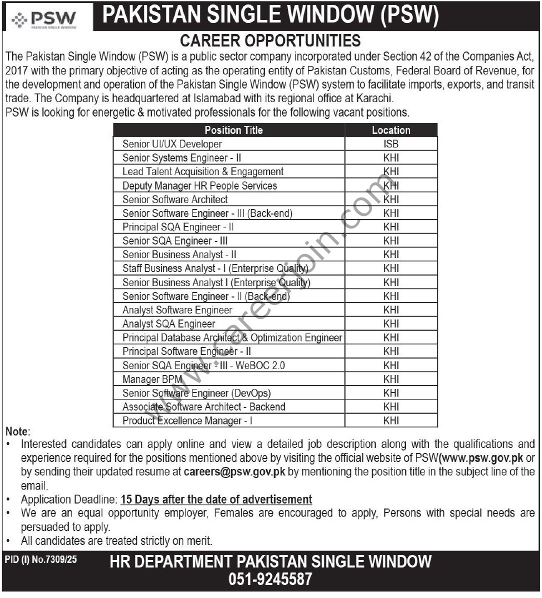 Pakistan Single Window PSW Jobs March 2026 4 Pakistan Single Window PSW Jobs 08 March 2026 Express Tribune 1