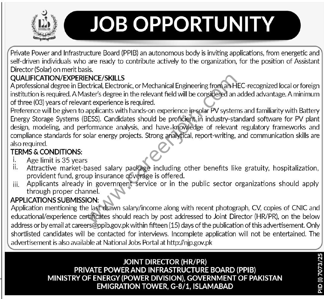 Private Power Infrastructure Board PPIB Jobs 01 March 2026 Express Tribune