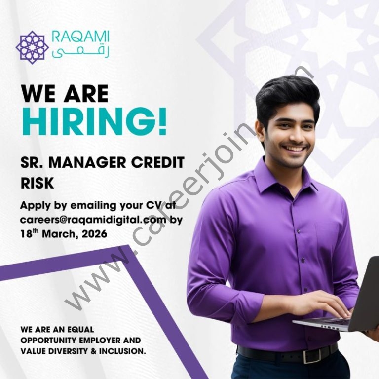 Raqami Islamic Digital Bank Jobs Senior Manager Credit Risk 4 Raqami Bank 768x768 1