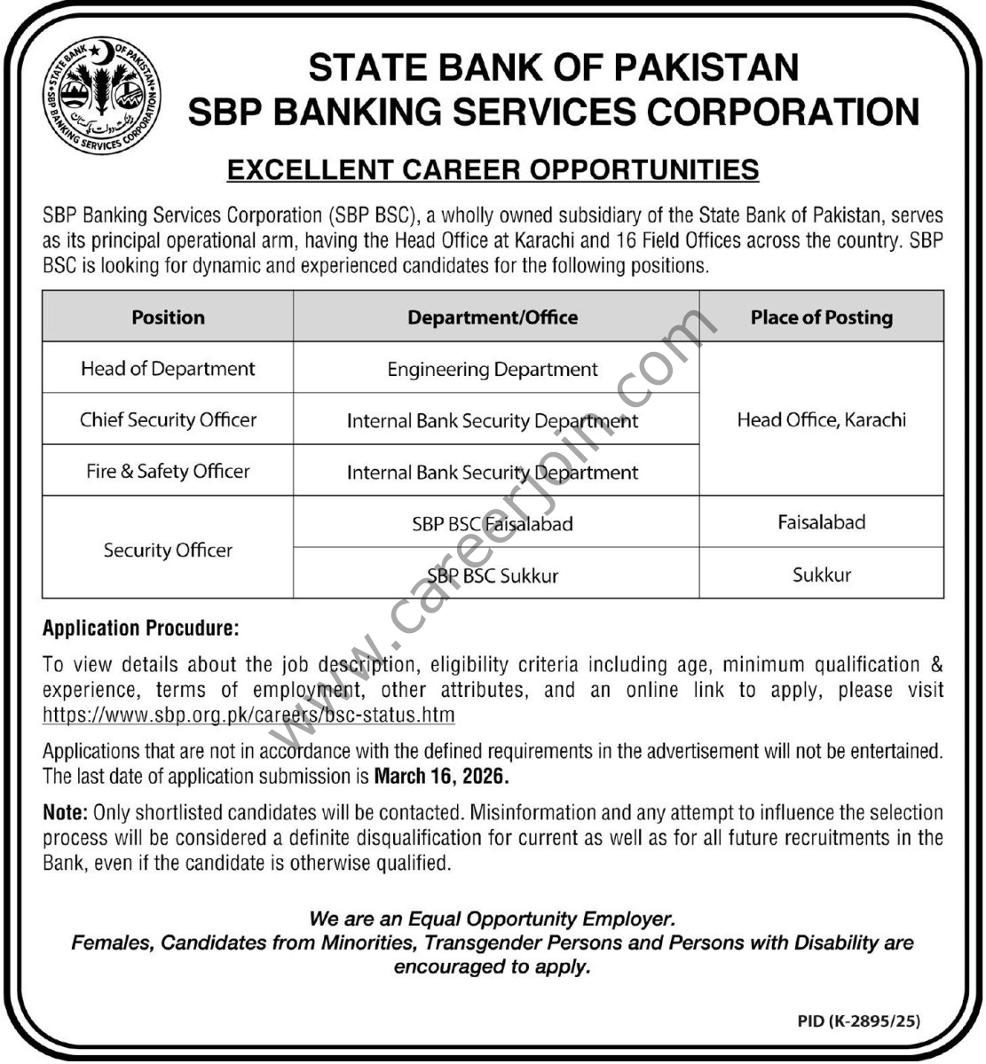 SBP Banking Corp Jobs 01 March 2026 Express Tribune 1111x1200 1