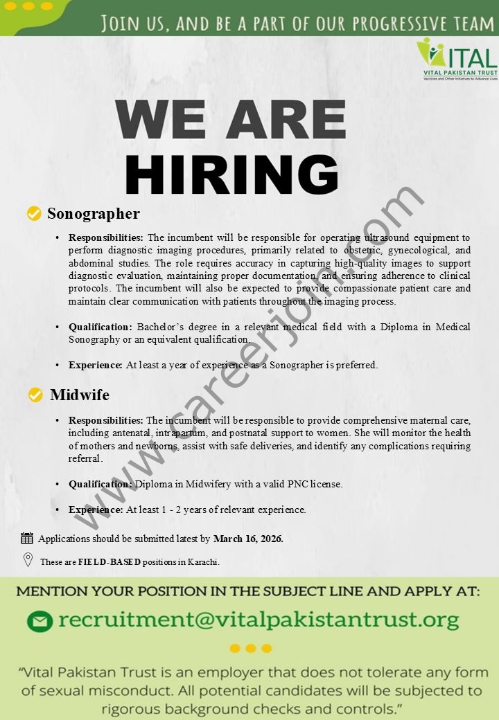 VITAL Pakistan Trust Jobs March 2026 4 VItal Trust Pakistan