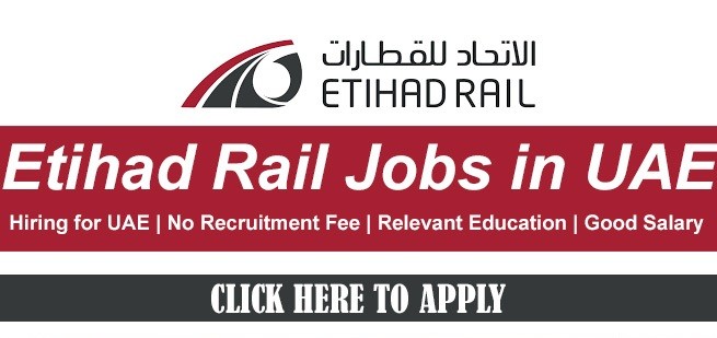 Etihad Rail Careers in Abu Dhabi UAE
