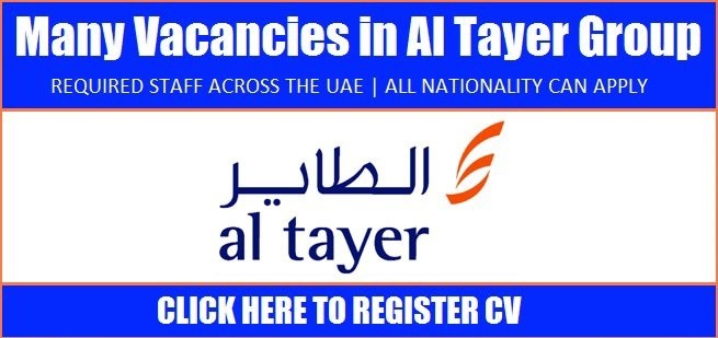 Al Tayer Careers Group Jobs in Dubai New Recruitment