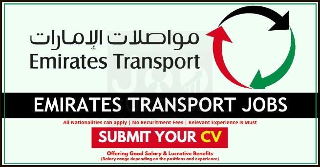 Emirates Transport Careers and Job Openings 2022