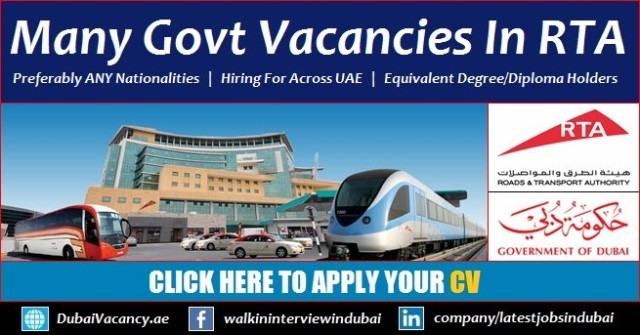 RTA Careers and Govt Jobs Roads and Transport Authority
