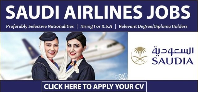 Saudi Airlines Careers in Saudi Arabia 1