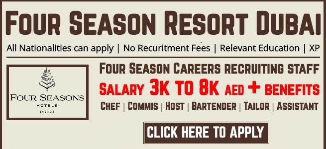 Four Seasons Dubai Careers Hotel Announced Opportunities