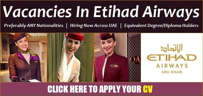 Etihad Airways Careers and Job Vacancies in UAE Recruitment 1