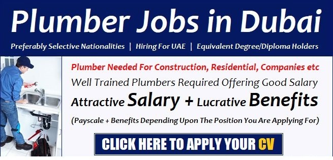 Plumber Jobs in Dubai UAE