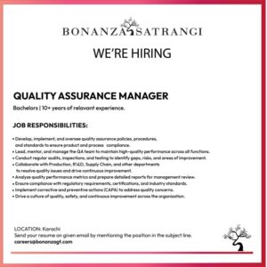 Bonanza Satrangi Jobs 4 Bonanza 1