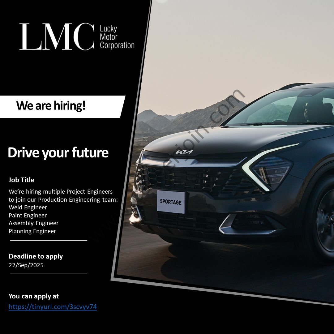 Lucky Motor Corporation LMC Jobs September 2025 4 LMC