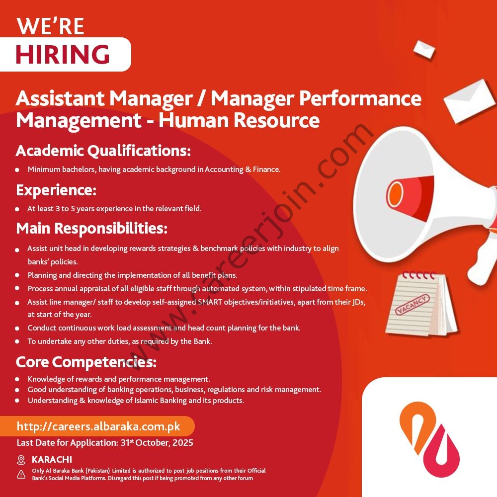 Al Baraka Bank (Pakistan) Limited Jobs 4 Albaraka Bank Pakistan